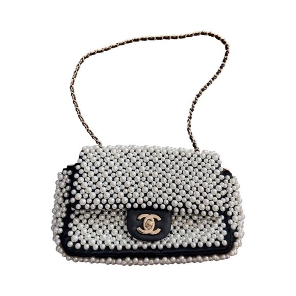Chanel timeless classique pearl leather handbag - Picture 2 of 12